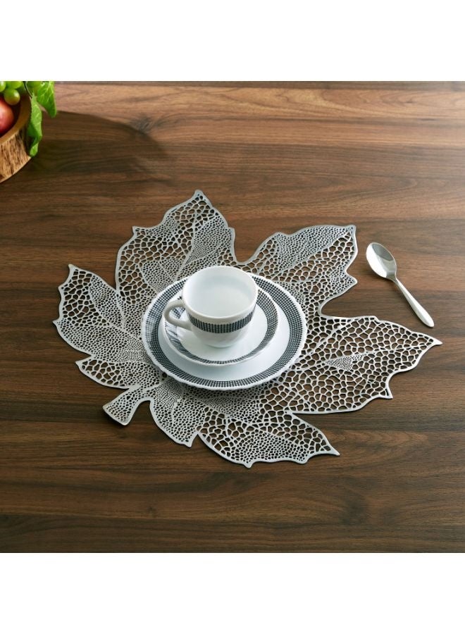 Leaf Table Placemat Grey 42x43cm - Image 2